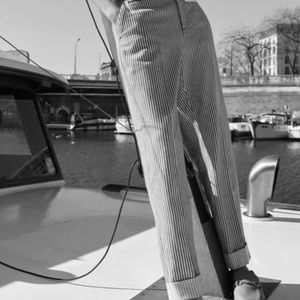 Black and cream striped Zara pants , small